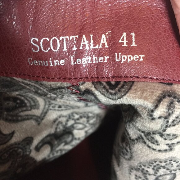 Spring Step LArtiste Scotala Heeled Ankle Boot 10/41 Navy Blue Plaid Leather Zip - Picture 7 of 13